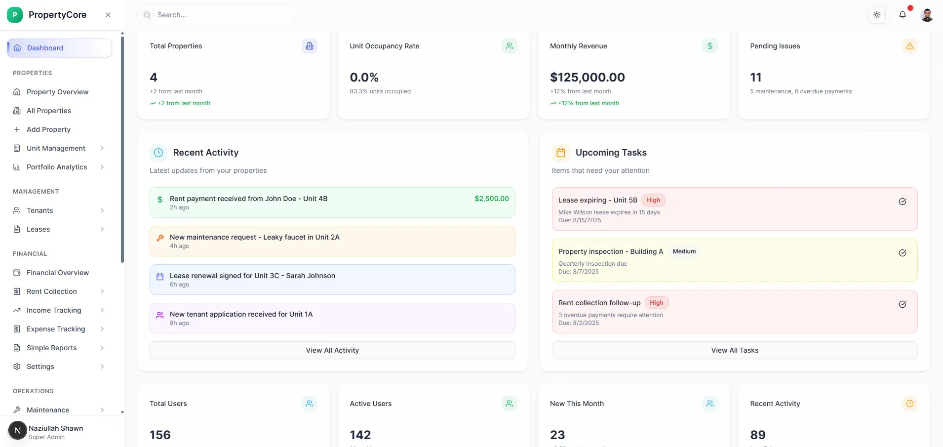 Dashboard Preview